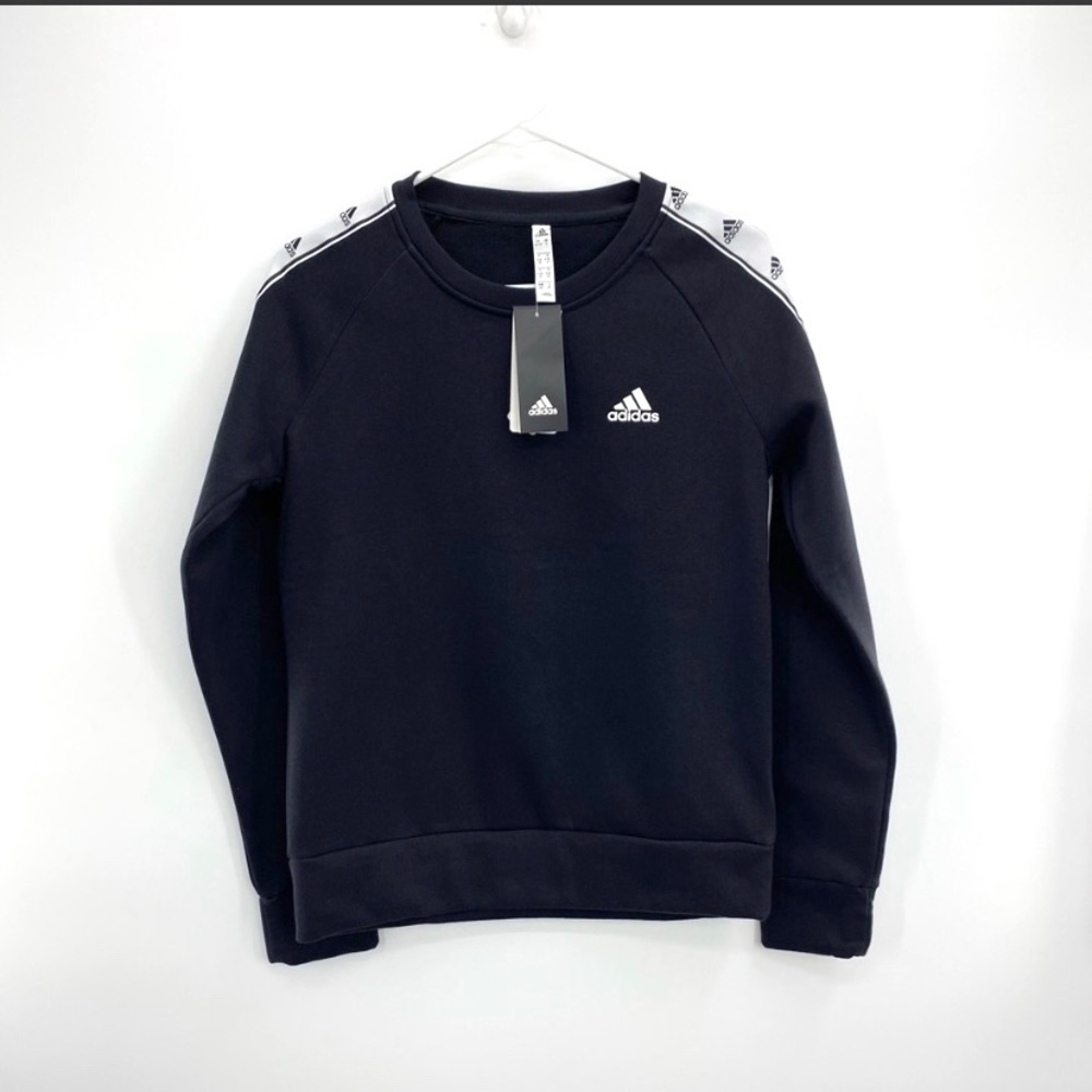Adidas AFS Trio Crew Long Sleeve ‘Black/White’ Sweatshirt Woman’s Size Small